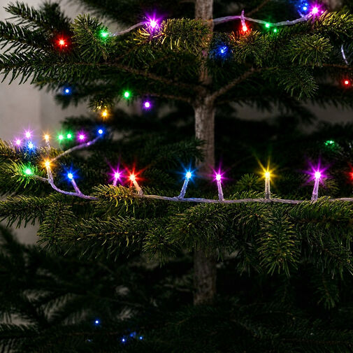 59768T • Svetelná reťaz – 20 m – farebná – 400 LED – 100–240 V – 6 W – priehľadný kábel