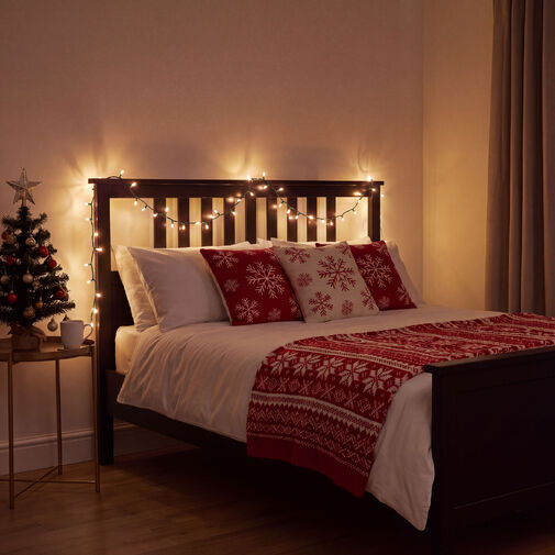 59768W • Svetelná reťaz – 20 m – teplá biela – 400 LED – 100–240 V – 6 W – zelený kábel