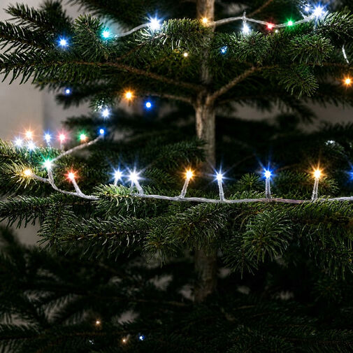59769T • Svetelná reťaz – 30 m – farebná – 600 LED – 220–240 V – 6 W – priehľadný kábel