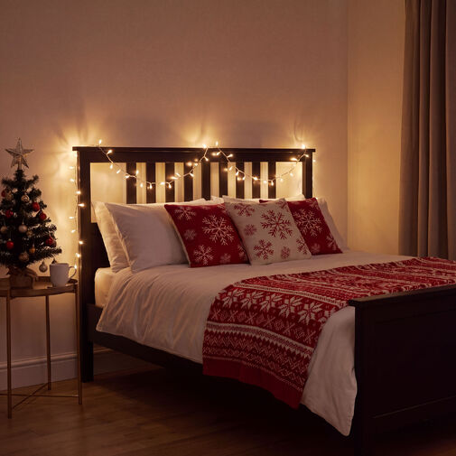 59771W • Svetelná reťaz – 50 m – teplá biela – 1000 LED – 220–240 V – 9 W – priehľadný kábel
