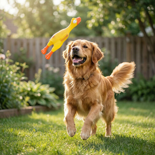 60038 • Hračka pre psa - v tvare kuraťa - pískacia - latex - 6 x 20 cm