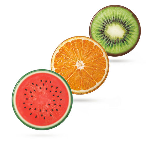 60094A • Chladiaca podložka pre domáce zvieratá – kivi, pomaranč, melón – 50 cm