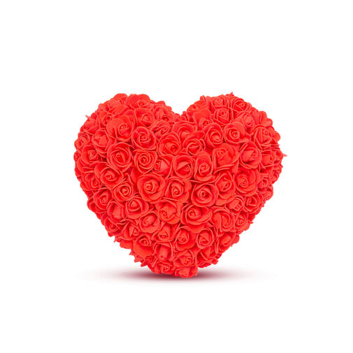A0220-PSZ • Srdce z ruží - Červená - 25 cm