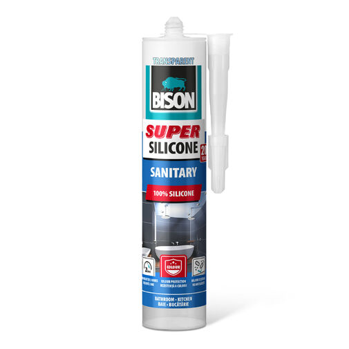 B17049 • Bison Super sanitárny silikón, transparentný, 280 ml