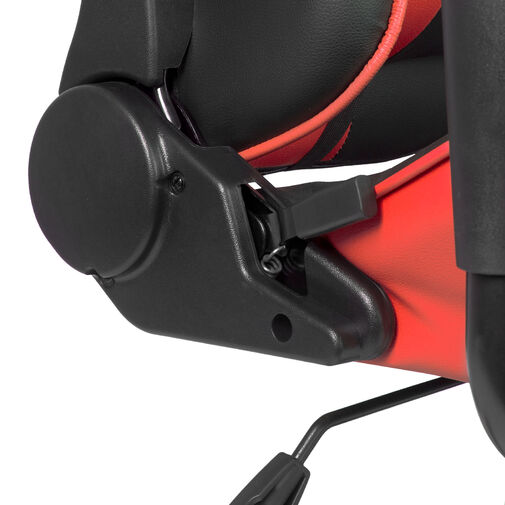 BMD1106RD • Gamer stolička - s vankúšom do pása, vankúšom na hlavu - červená
