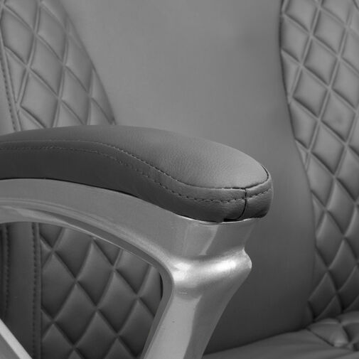 BMD1108GY • Prémiová kancelárska stolička - sivá