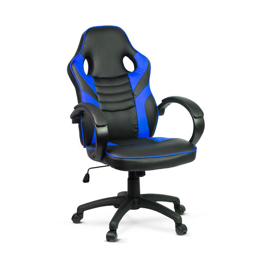 BMD1109BL • Gamer stolička s lakťovou opierkou - modrá - 71 x 53 cm / 53 x 52