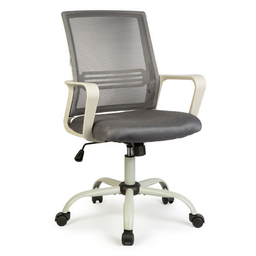 BMD1119B • Kancelárska otočná stolička – s pevnými opierkami – čierna – 70 x 51 / 52 x 50 cm