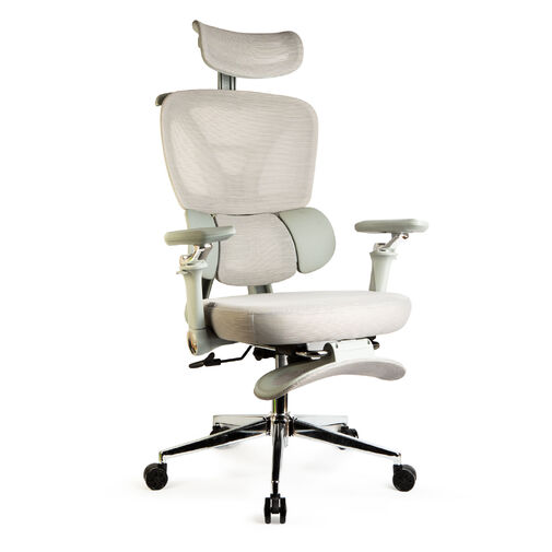BMD1122 • Kancelárska otočná stolička – s opierkami – sivá – 50 x 57 / 48 x 52 cm