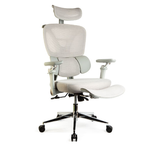 BMD1122 • Kancelárska otočná stolička – s opierkami – sivá – 50 x 57 / 48 x 52 cm
