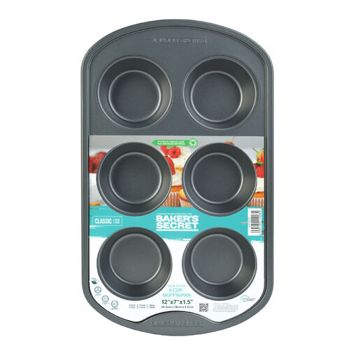 BS10006 • Baker’s Secret Classic Line forma na pečenie 6 muffinov – 31,3 x 18,6 x 3,6 cm
