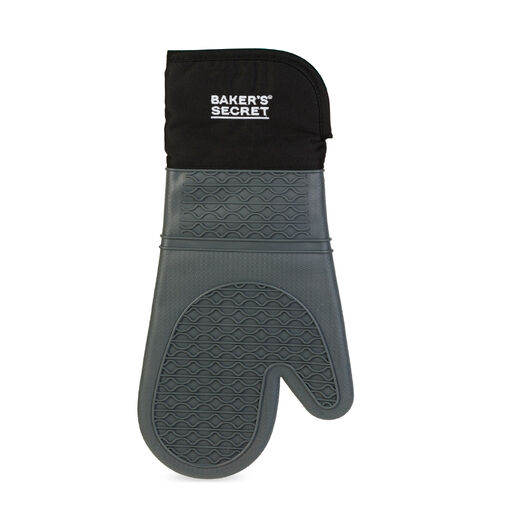 BS40108 • Baker's Secret – kuchynská rukavica na pečenie – silikón – 38,5 cm – sivá