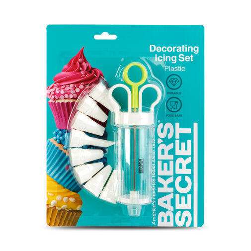BS40576 • Baker's Secret – sada na zdobenie zákuskov – plast – 22 × 18 × 6,6 cm