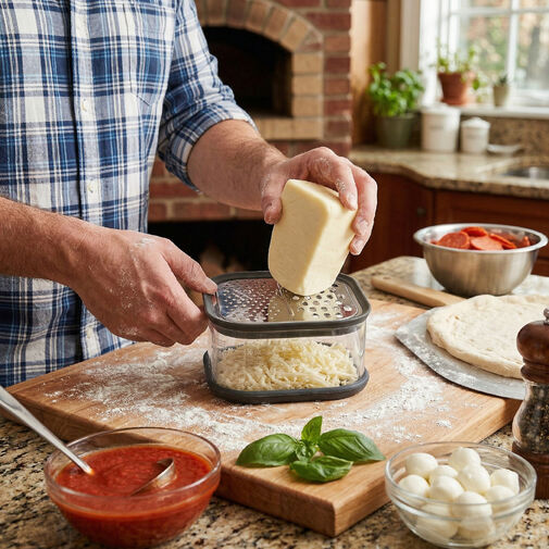 BS41155 • Baker's Secret kuchynské strúhadlo – 13,7 × 13,7 × 6,4 cm