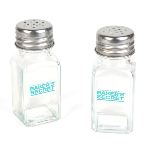 BS41224 • Baker's Secret súprava soľničky a koreničky – sklo – 10,3 cm – 2 ks / súprava