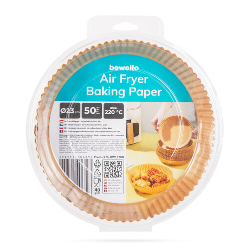 BW1020D • Air fryer papier na pečenie - do teplovzdušnej fritézy - kruh - 23 cm - 50 ks / balenie