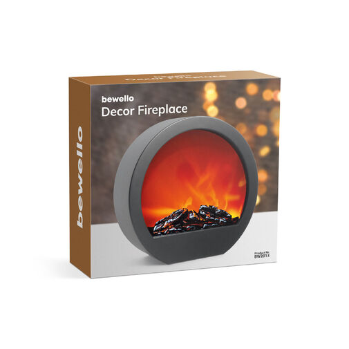 BW2013 • Krb s LED plameňom - na batérie / sieťové  - 35 x 12 x 38 cm