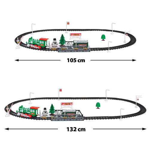 BW2043 • Vianočná železnica - hraje hudbu, svieti - na batérie