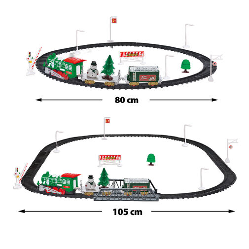 BW2043 • Vianočná železnica - hraje hudbu, svieti - na batérie