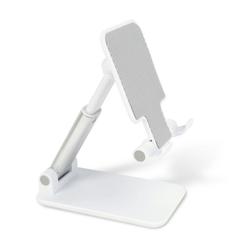 BW2062 • Stolový držiak na telefón – nastaviteľný, skladací – 111 × 66 × 27 mm – biely