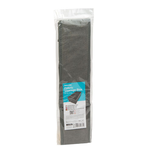 BW2079 • Úložný box z textilu - 32 x 16 x 11 cm - 12 kapsí - sivý