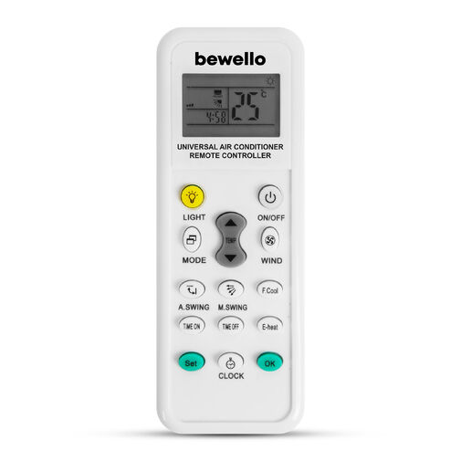 BW4008 • Univerzálny diaľkový ovládač ku klimatizácii - 1000 v 1 - 2 x AAA - biela