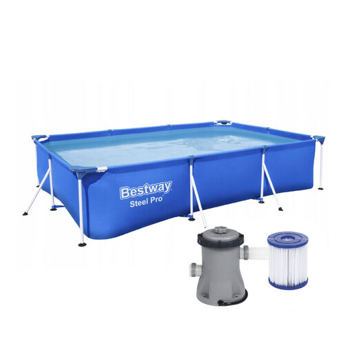 DA00110 • Bazén s pevnou stenou - s filtrom na cirkuláciu vody -  PVC - 300 x 201 x 66 cm