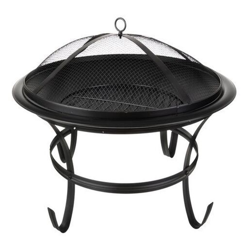 DA00115 • Záhradný gril s pokrievkou – 56 cm – čierny
