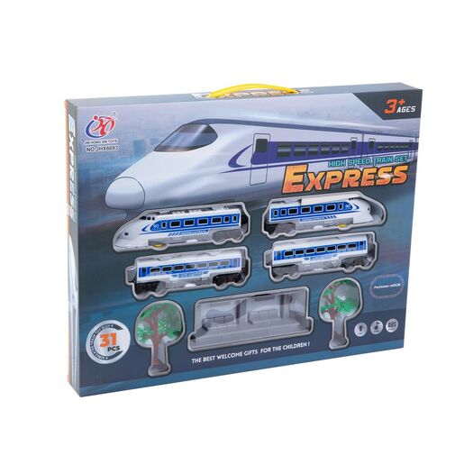DA00353 • Express železnica - so železničnou stanicou - na batérie - 4 typy dráh