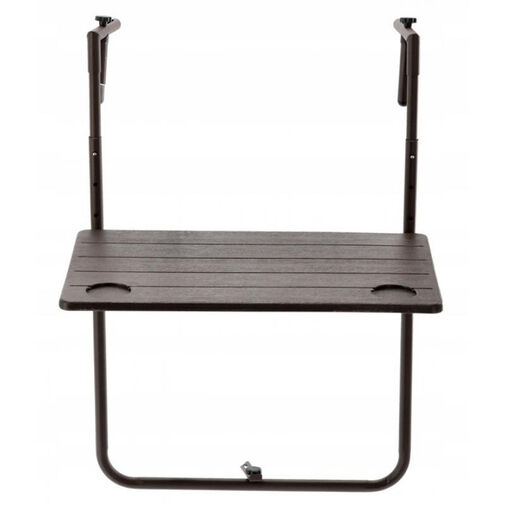 DA01189B • Sklopný závesný stôl na balkón – hranatý – 60 x 64 x 83,5 cm