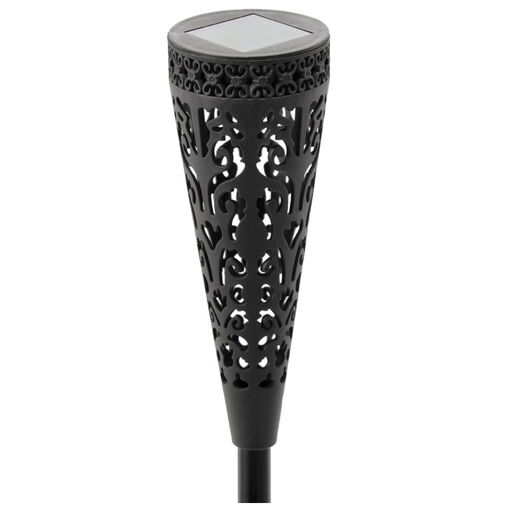 DA01191 • Solárna lampa – 7 x 7 x 40 cm – teplá biela – čierna