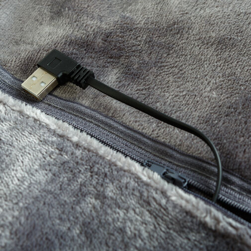 DA01204 • Vyhrievaná USB deka - 150 x 80 cm - 40 - 52°C - sivá