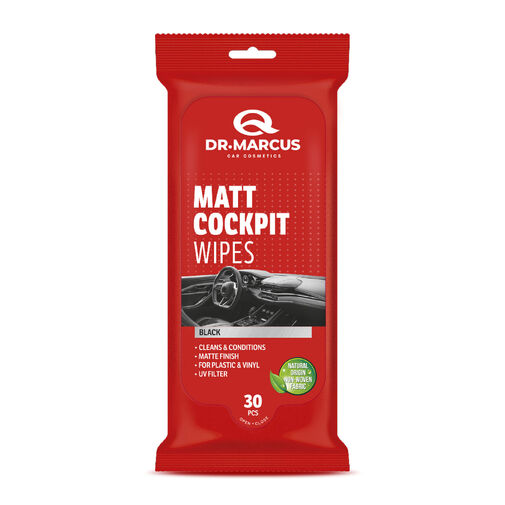 DRM07458 • Dr. Marcus TITANIUM black - matné čistiace obrúsky na palubnú dosku