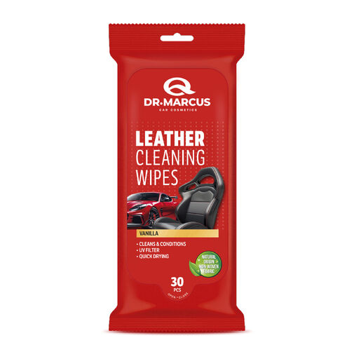 DRM76891 • Dr. Marcus TITANIUM – čistiace obrúsky na kožu – Vanilla – 30 ks / balenie