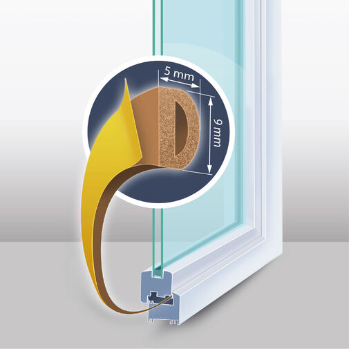 T11599BR • Samolepiaca izolácia na dvere/okno