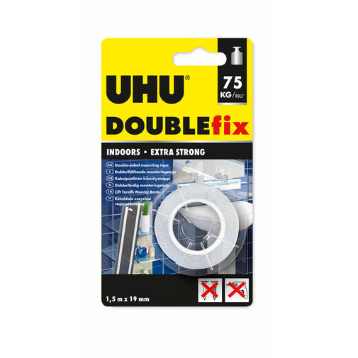 U46855 • UHU Double Fix - obojstranná lepiaca páska - 19 mm x 1,5 m